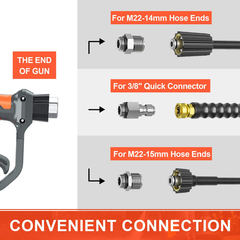 Heliwoo gun with 3/8" NPT thread highlighting universal fit.