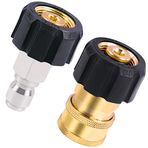 Heliwoo brass swivel adapter for M22 to 38 inch quick connect, secure and easy to use