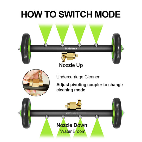 Heliwoo curved wand highlights easy reach with quick connect fittings for setup