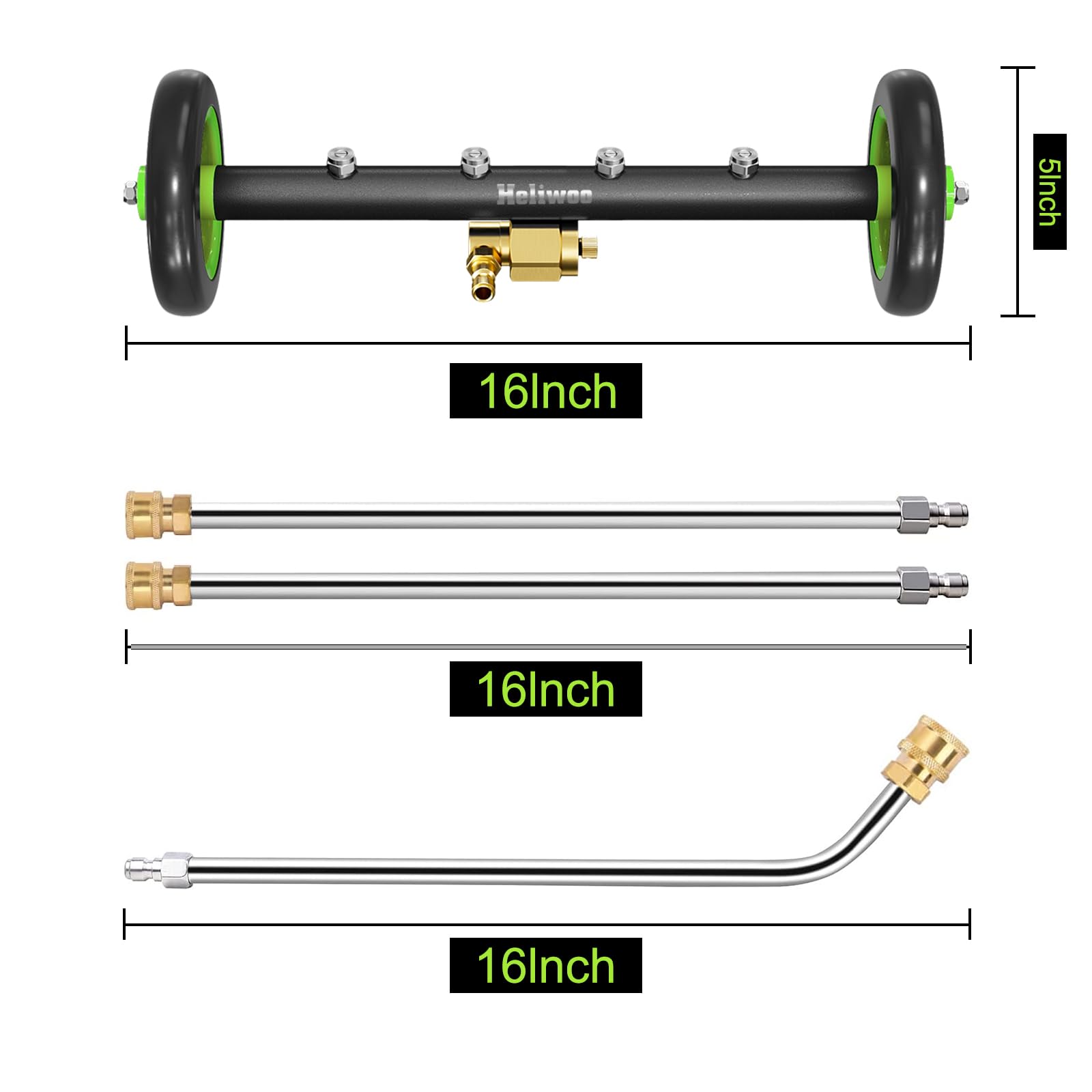 Heliwoo durable wheels ensure stable movement across uneven ground