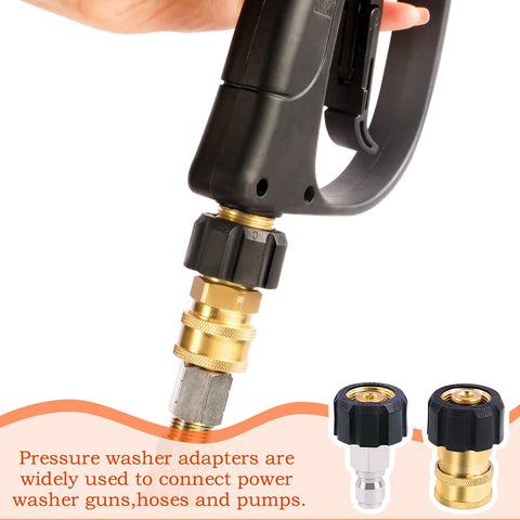 Heliwoo M22-14mm brass swivel fittings for durable connections