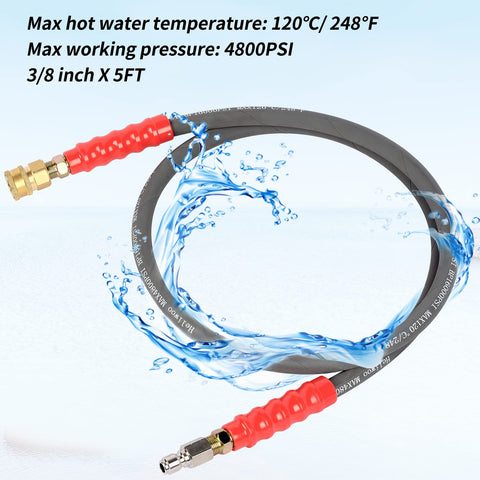 Heliwoo quick-connect ends save time during hose setup.