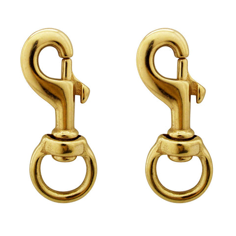 Helonge bronze flagpole snap hook with swivel eyelet for secure flag attachment and smooth motion