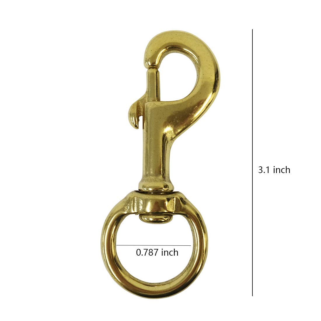 Helonge heavy‑duty brass flag clip designed for outdoor use and durability