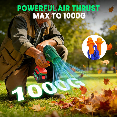 HelpSet cordless leaf blower fast charger reduces downtime between sessions