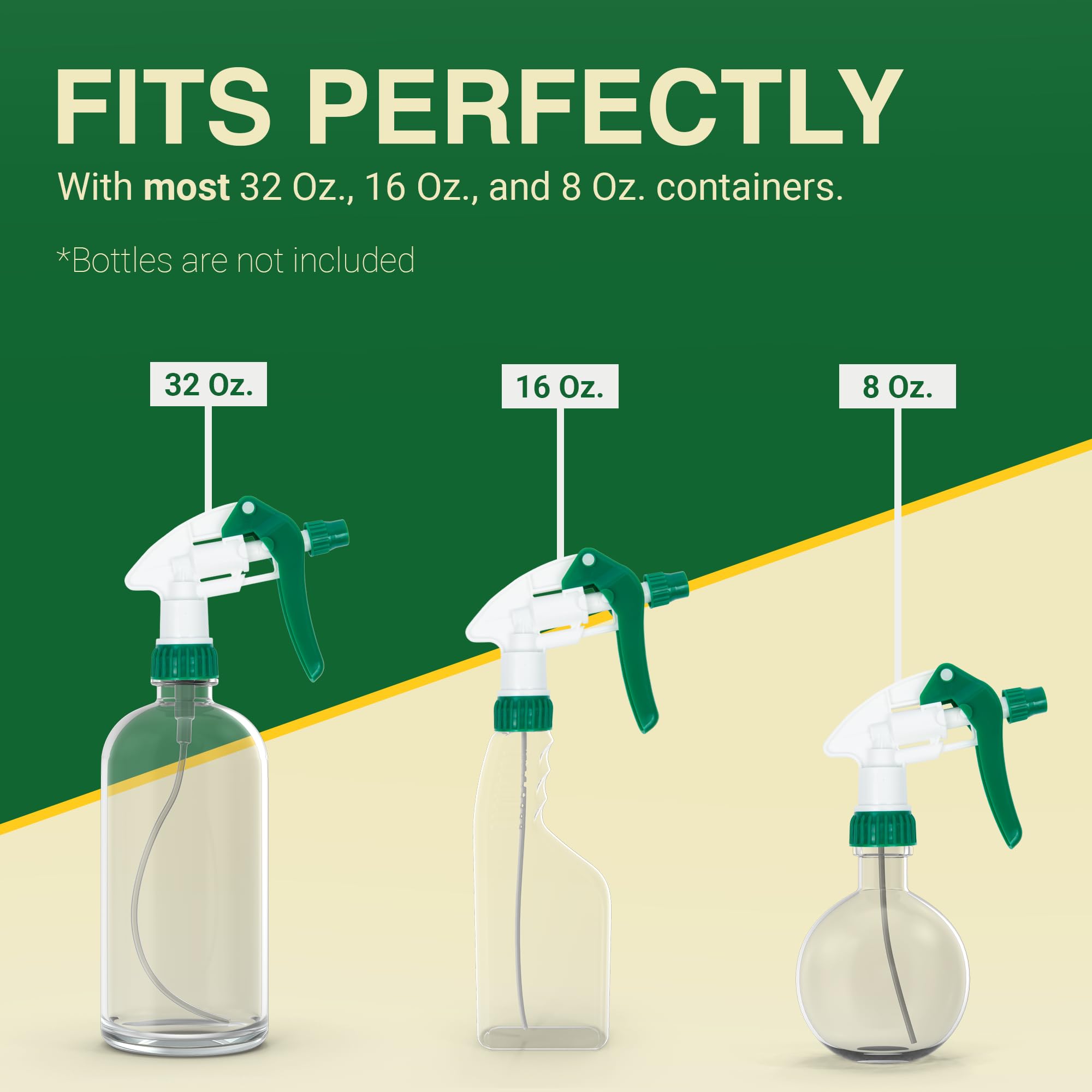 Heluva Green multi-purpose triggers tailor spraying for home or professional use.