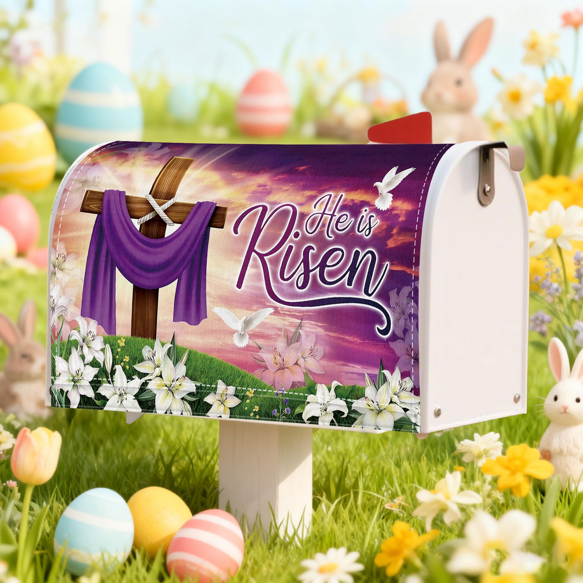 HemerVows weather-resistant mailbox cover withstands rain and sun outdoors