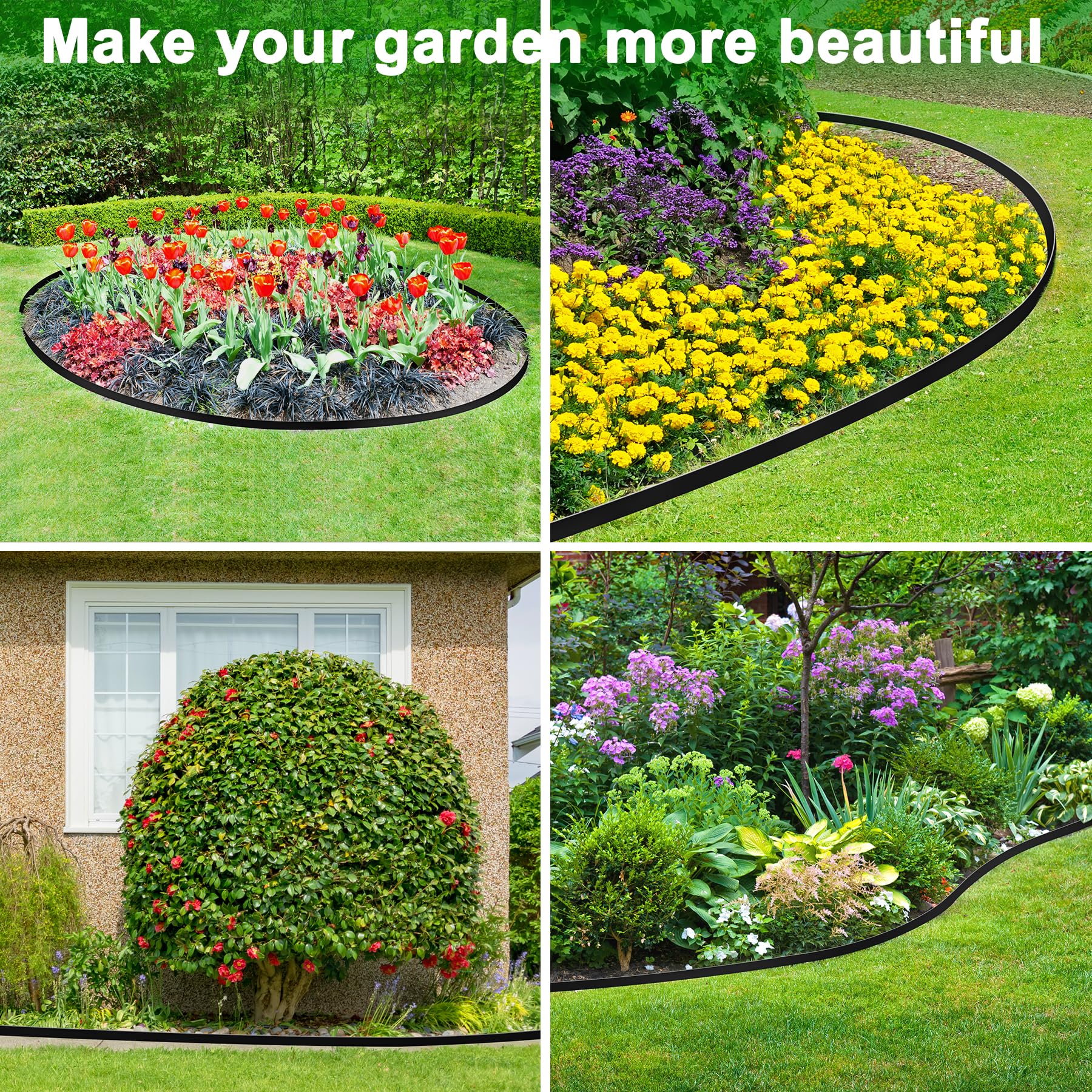 Hemikaki garden boundary layouts simplify straight and curved borders.