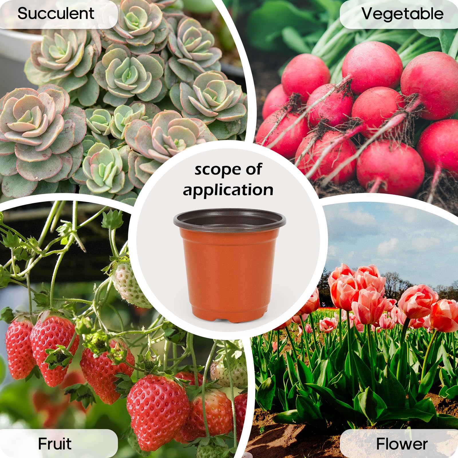 Hemikaki reusable, lightweight planters ideal for seedlings and herbs