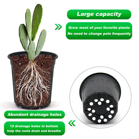 Hemikaki thickened plastic pot showing bendable, durable material