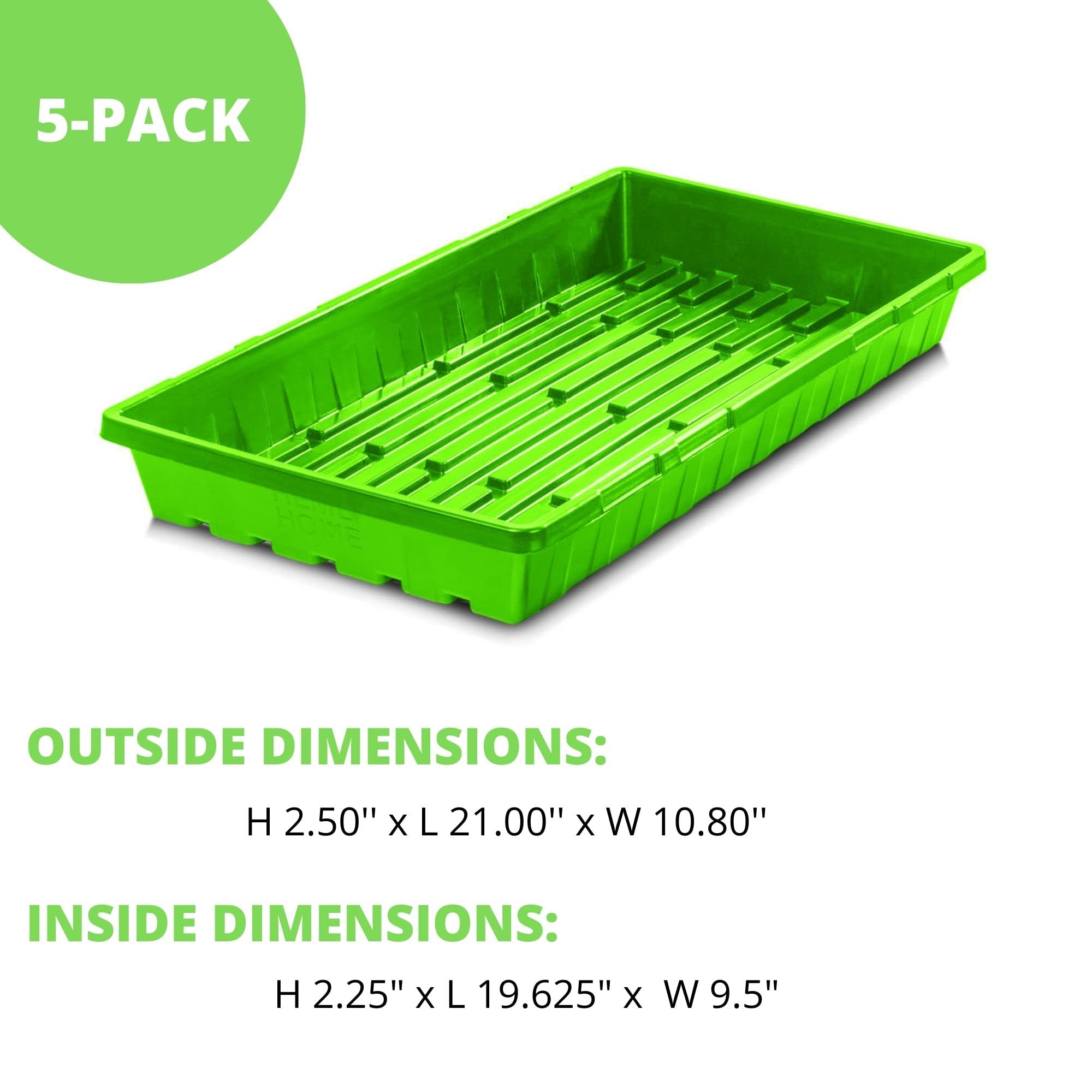 Hemlock Home Brewing 1020 seedling tray packaging, recyclable and long-lasting