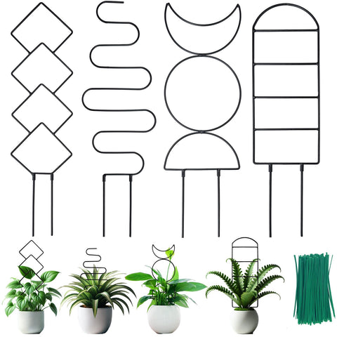 HENABLE Heighten Trellis pattern 1 supports climbing plants for upright growth in small spaces.