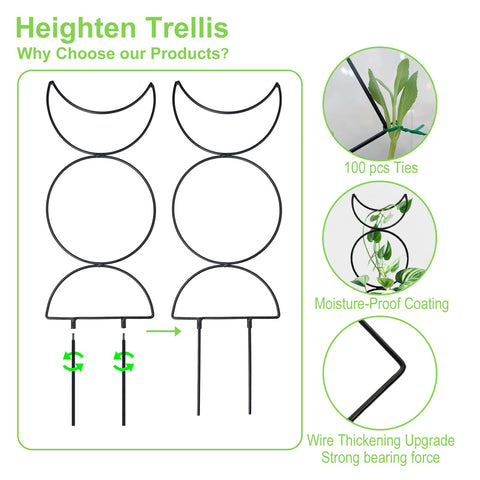 HENABLE Heighten Trellis pattern 2 adds decorative structure while keeping vines neatly trained.