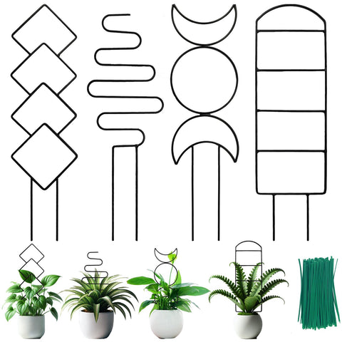HENABLE trellis with four patterns supports indoor and outdoor climbing plants for better light