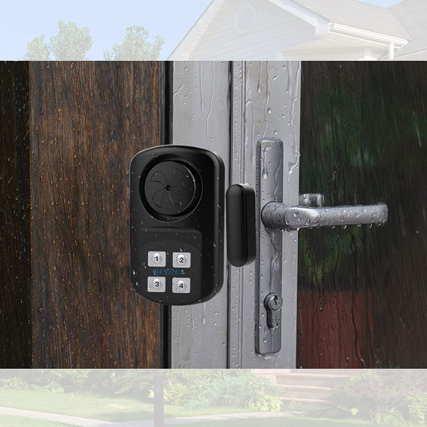 HENDUN IP67 waterproof enclosure protects the alarm in all weather.
