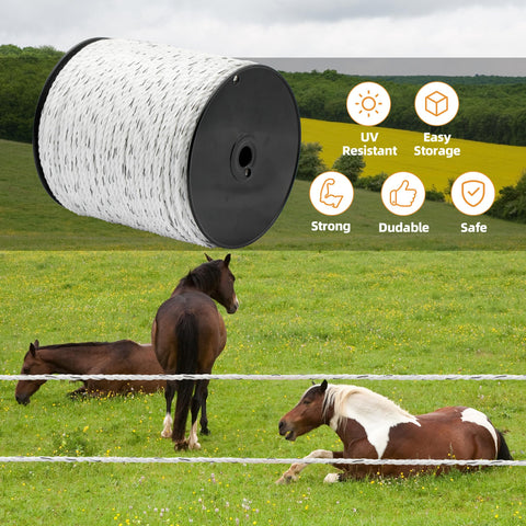 HENGTONG high-visibility white rope aids quick recognition by animals and handlers.