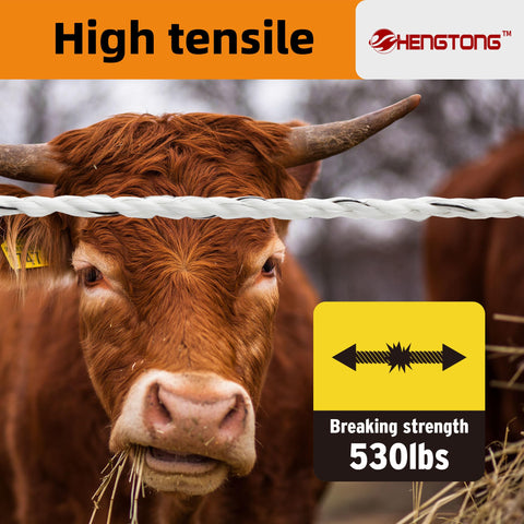 HENGTONG poly rope supports safe rotational grazing and livestock management.