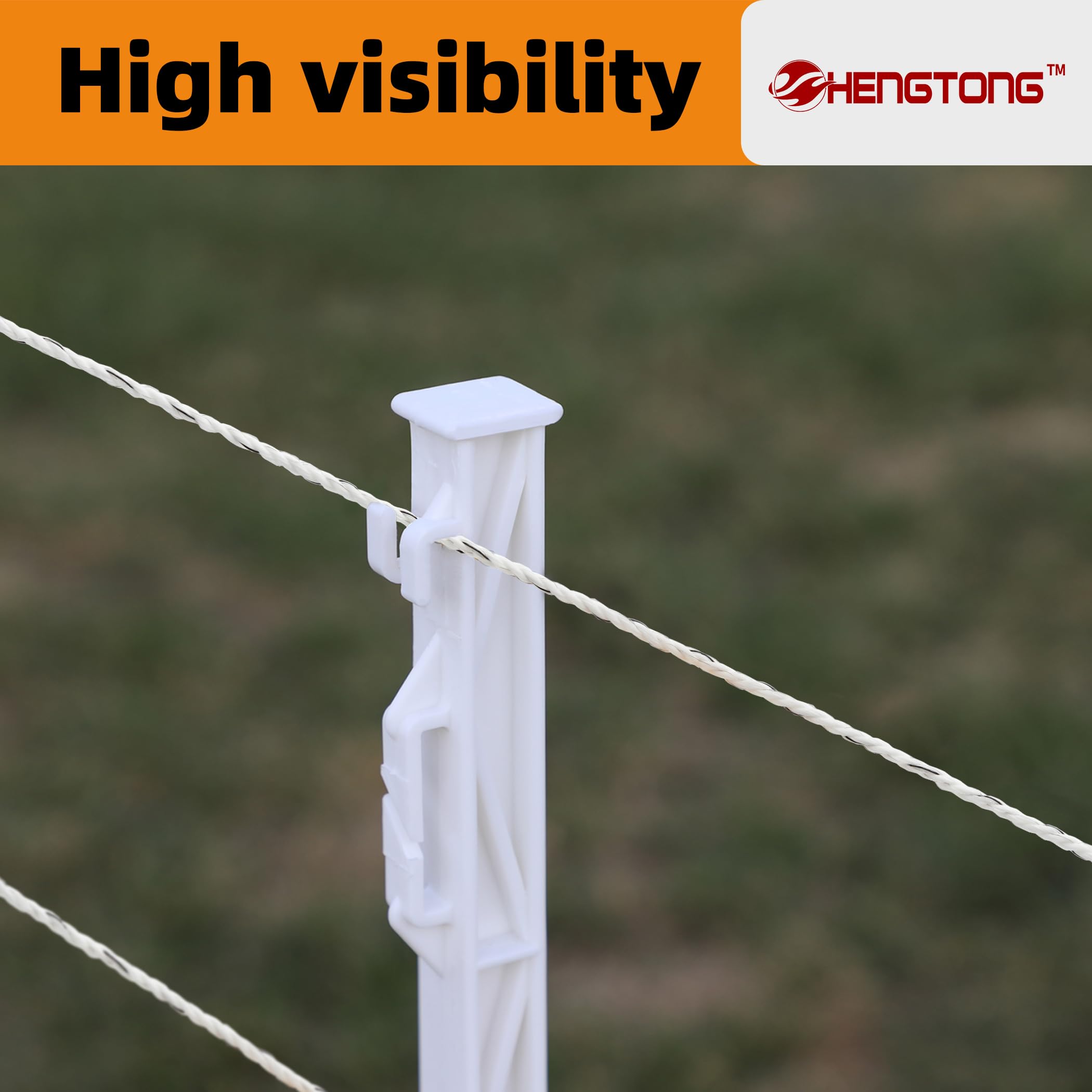 HENGTONG compatible with reels, insulators, energizers for flexible fencing applications.