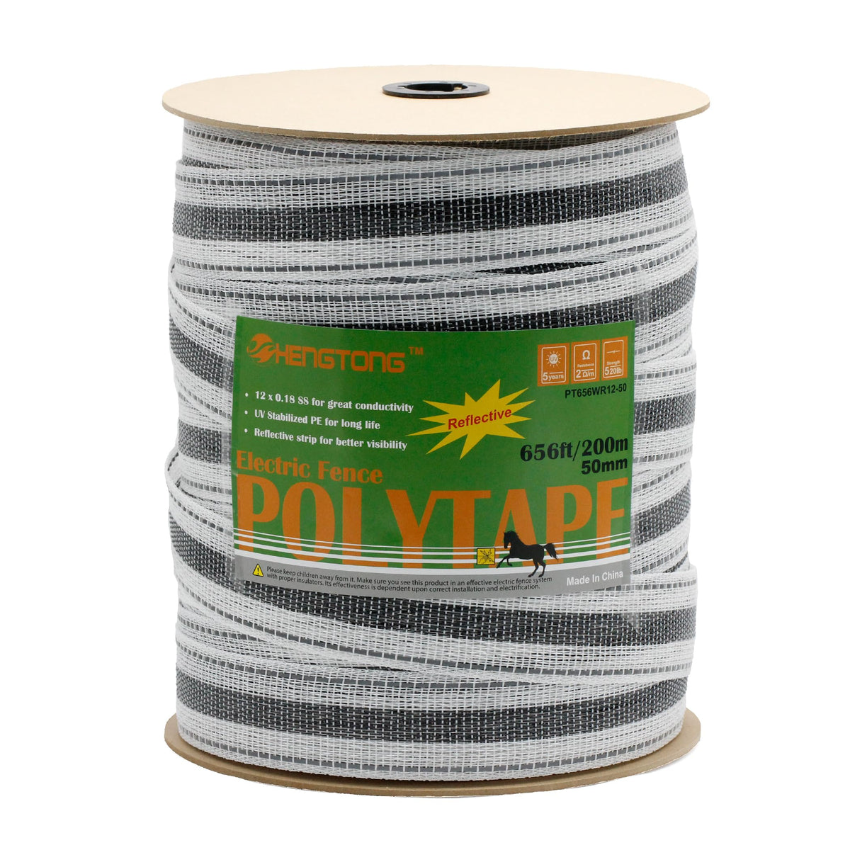 HENGTONG upgraded fence tape with reflective strip for nighttime visibility