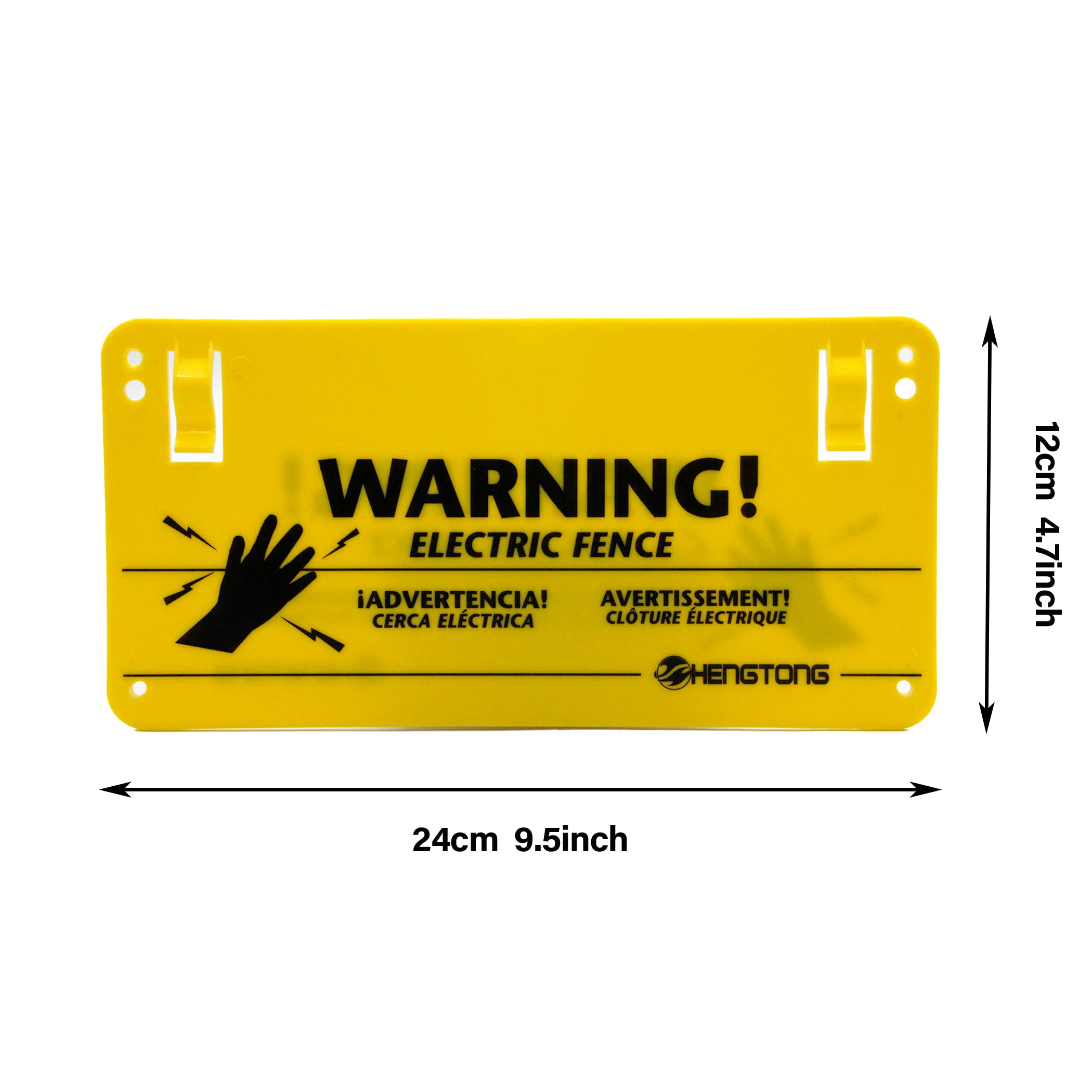 HENGTONG weatherproof plastic warning sign resists rain and sun for outdoor use