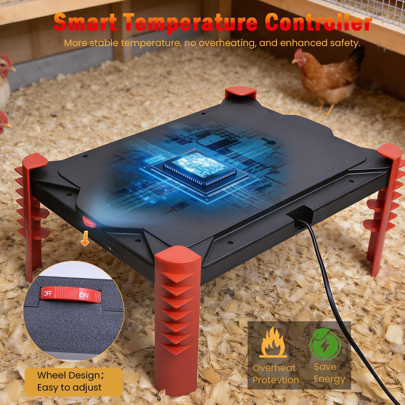 Heninhill Wide-coverage warmth reduces clutter by replacing multiple devices