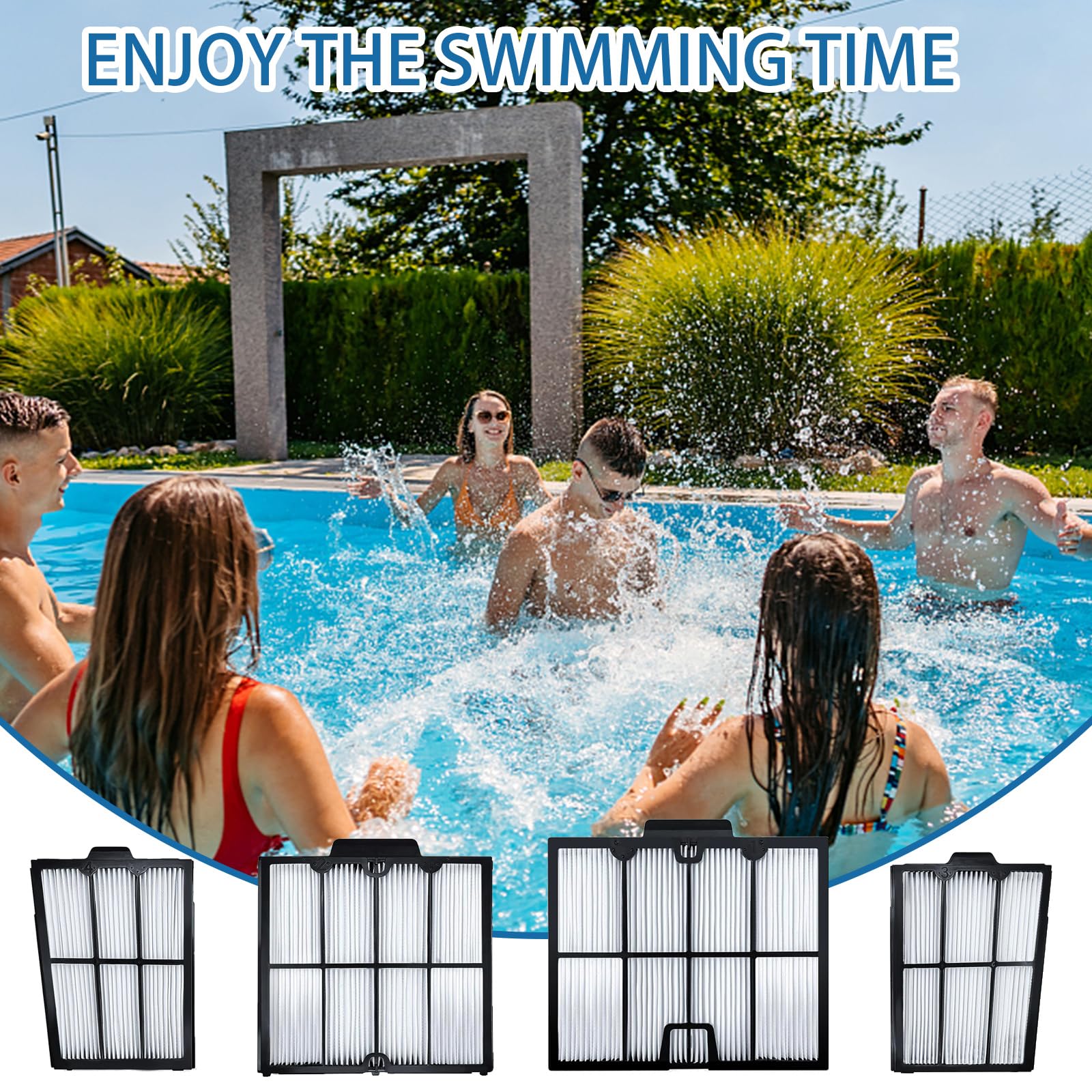 Henkgo ultra-fine filter panel for Dolphin S400 supports fast rinse cycles.