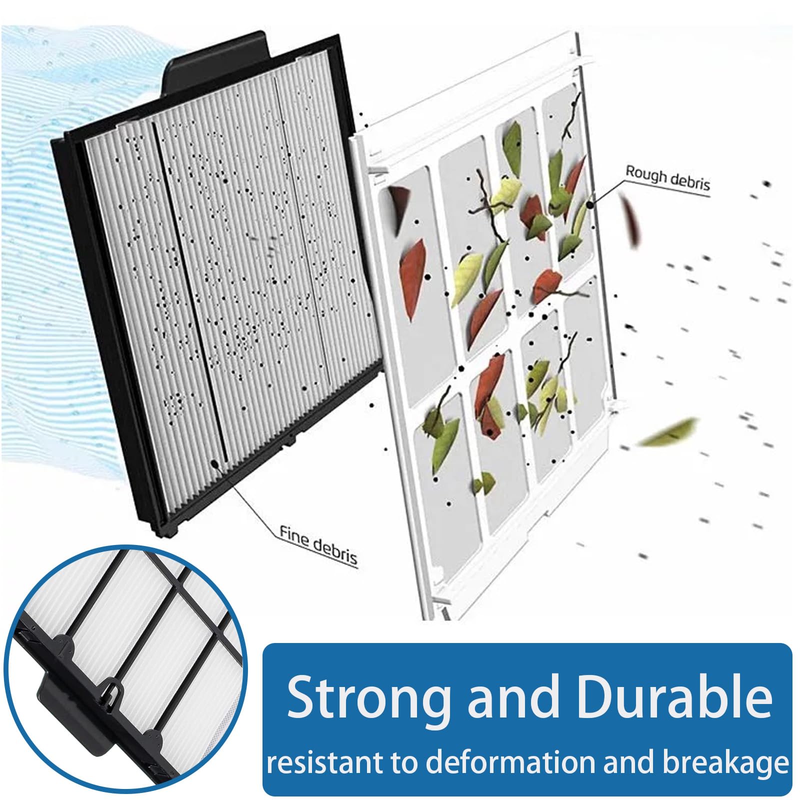 Henkgo ultra-fine filter panel for Warrior Si improves debris retention.