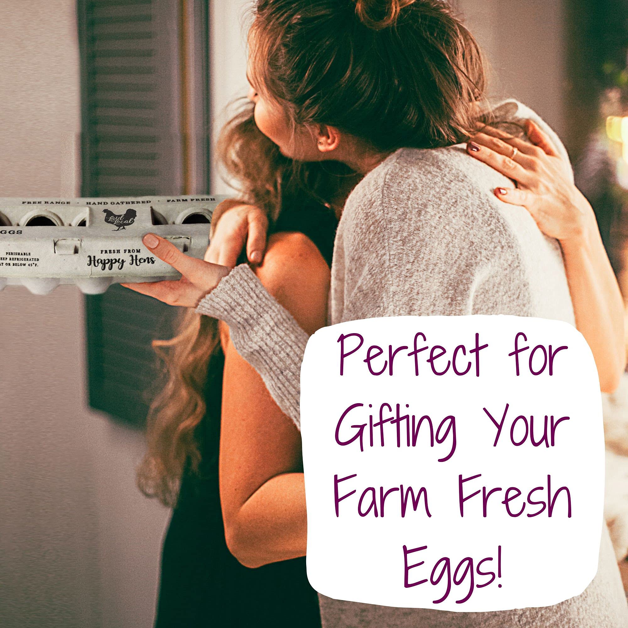 Henlay customizable cartons elevate hand gathered eggs presentation.