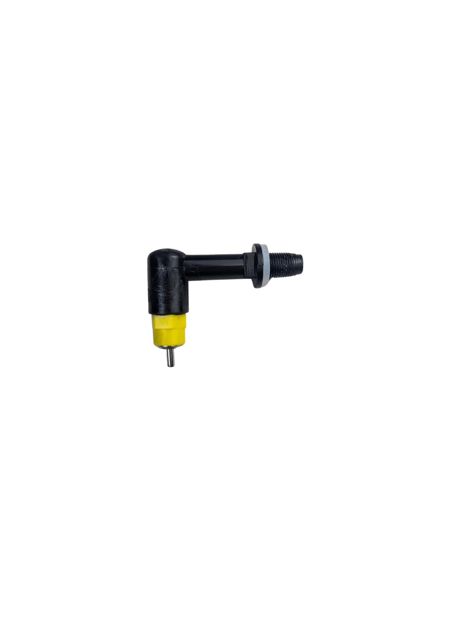 Hen's Choice 1L drinker features a long neck to fit through cages.