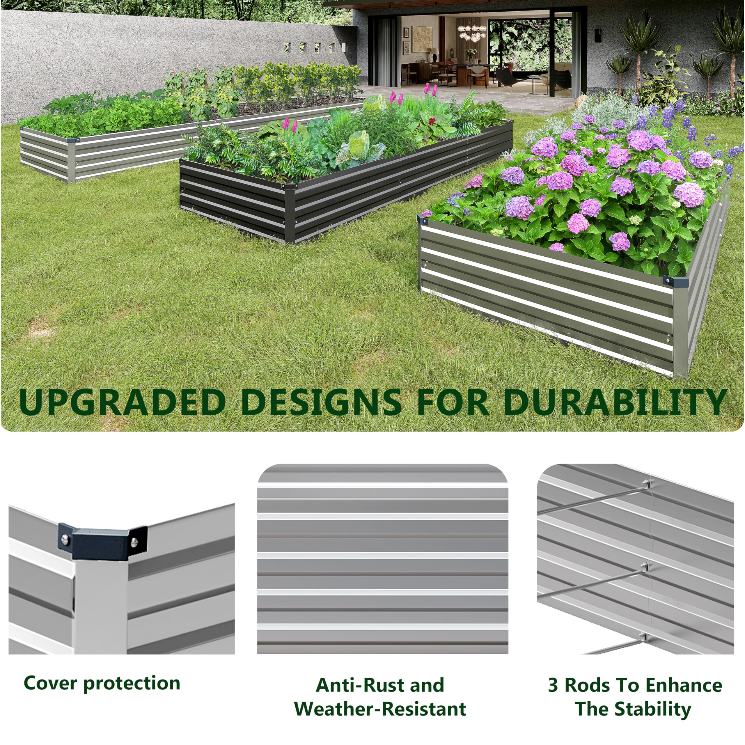 Henshwon ample planting space supports vegetables, herbs, and flowers
