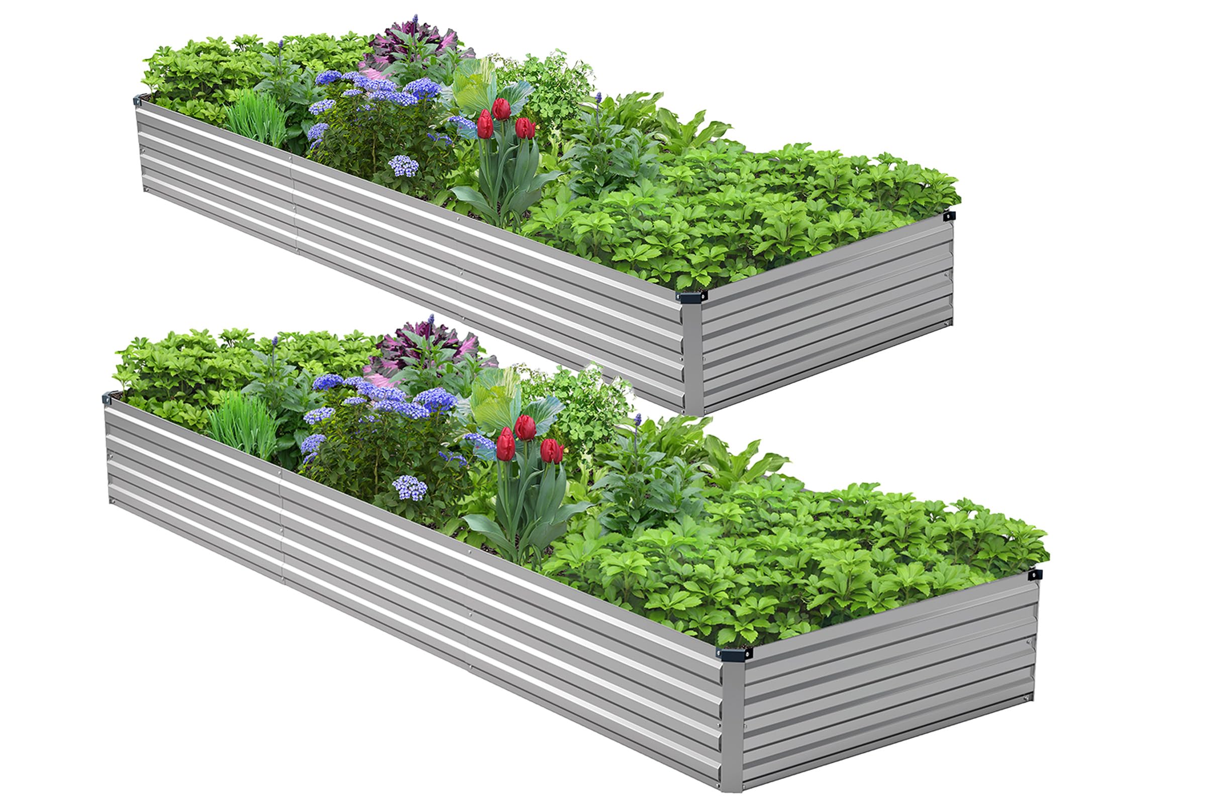 Henshwon raised garden bed assembly shows sturdy frame for vegetables