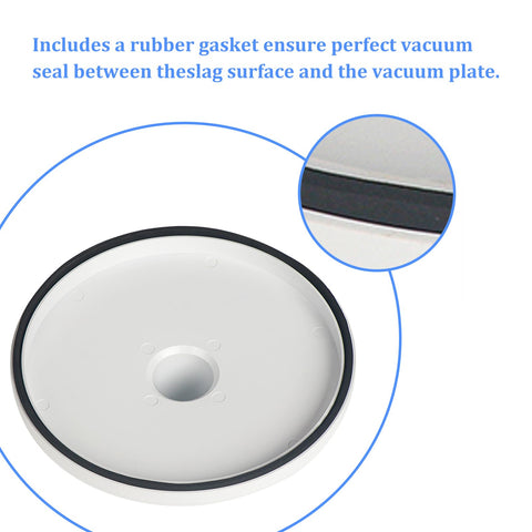 Rubber gasket seal on SP1106 for a tight vacuum connection