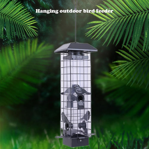 Large 3 lb capacity ideal for outdoor hanging and longer refills.