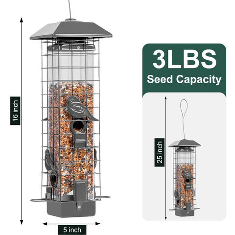 Durable metal outer frame with baked enamel finish for outdoor use and a sturdy interior bucket.