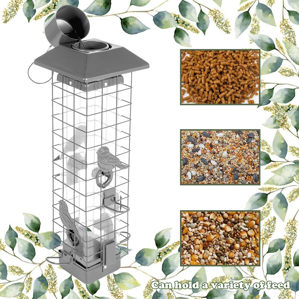 Transparent acrylic pipeline lets you monitor seed levels at a glance.
