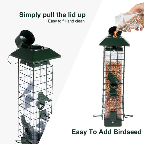 Henzavk transparent feed pipeline lets you monitor seed levels at a glance.