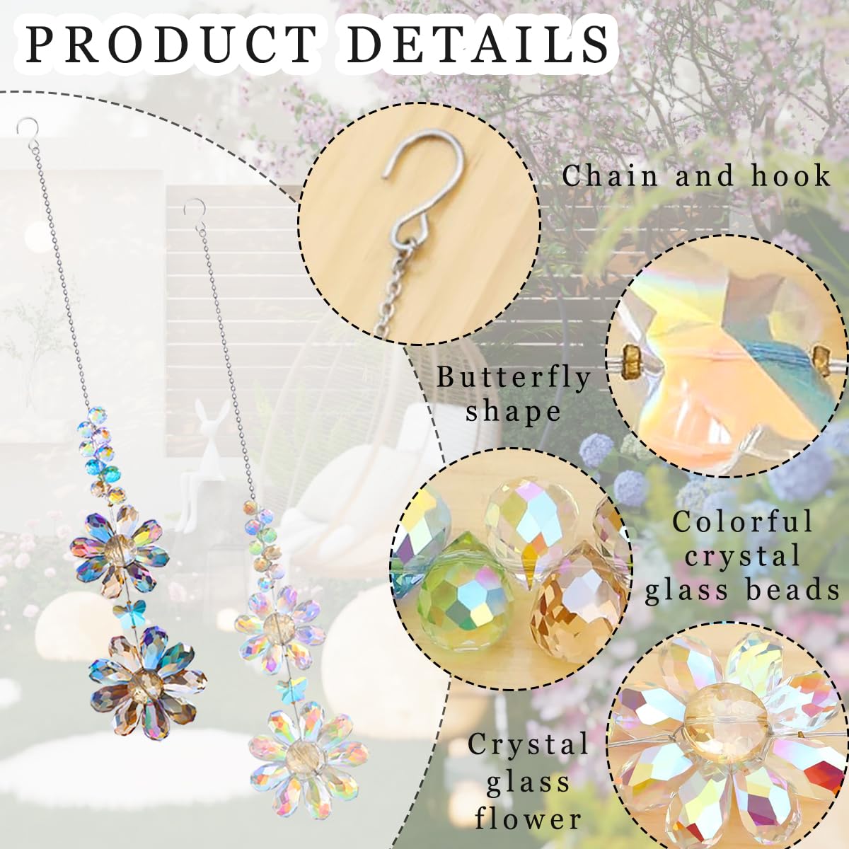 Heogacinlia window decor crystal suncatchers brighten indoor spaces with light.