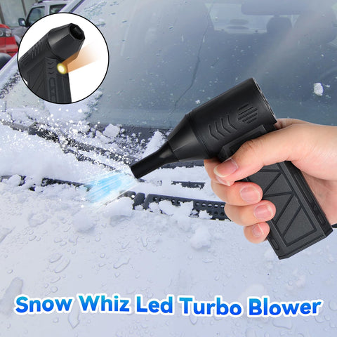Hepanio Snow Whiz Turbo Blower dual nozzles enable versatile use.