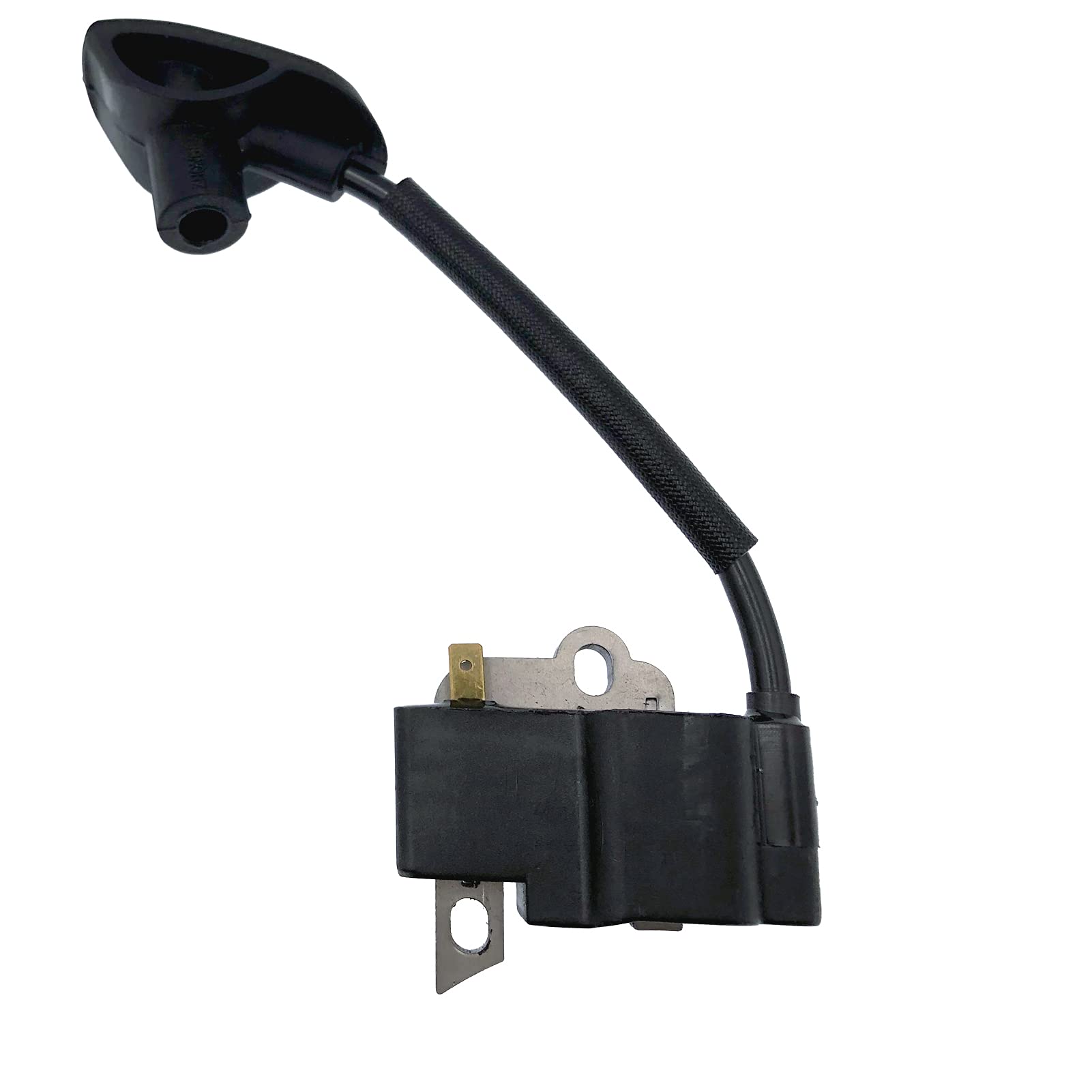 HEPENG ignition coil for Stihl BR500 close-up showing robust build and fitment
