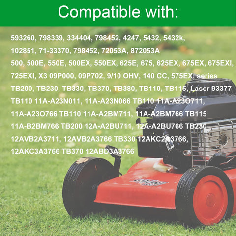HeptaFiltra lawn mower filter demonstrates dirt-holding design.