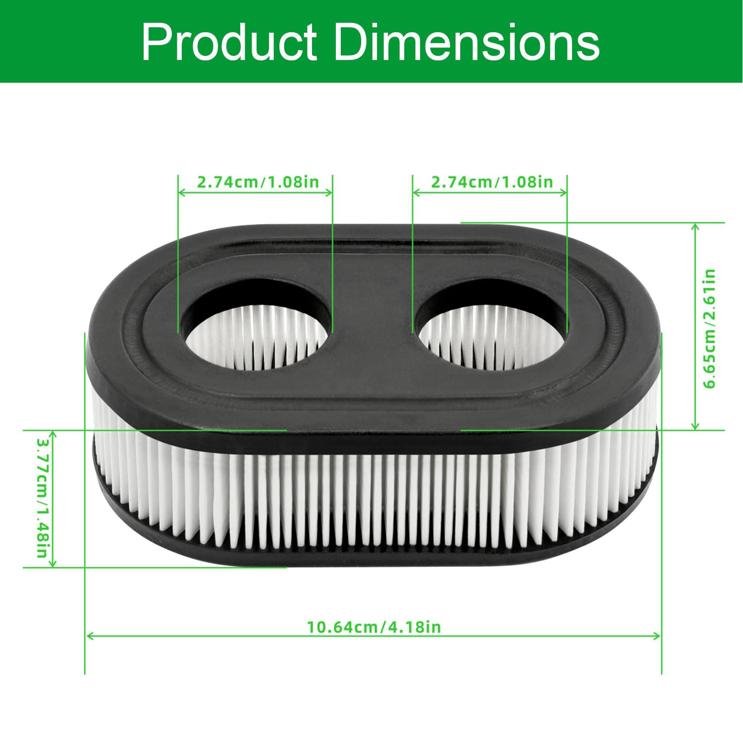 Value pack of 10 filters supports ongoing lawn care routines.