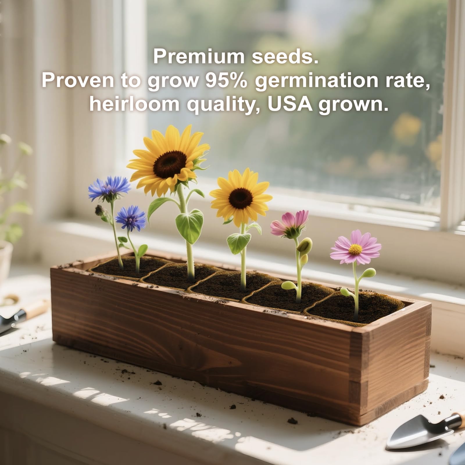 Herbsy garden-ready setup inspires beginners to grow indoor blooms.