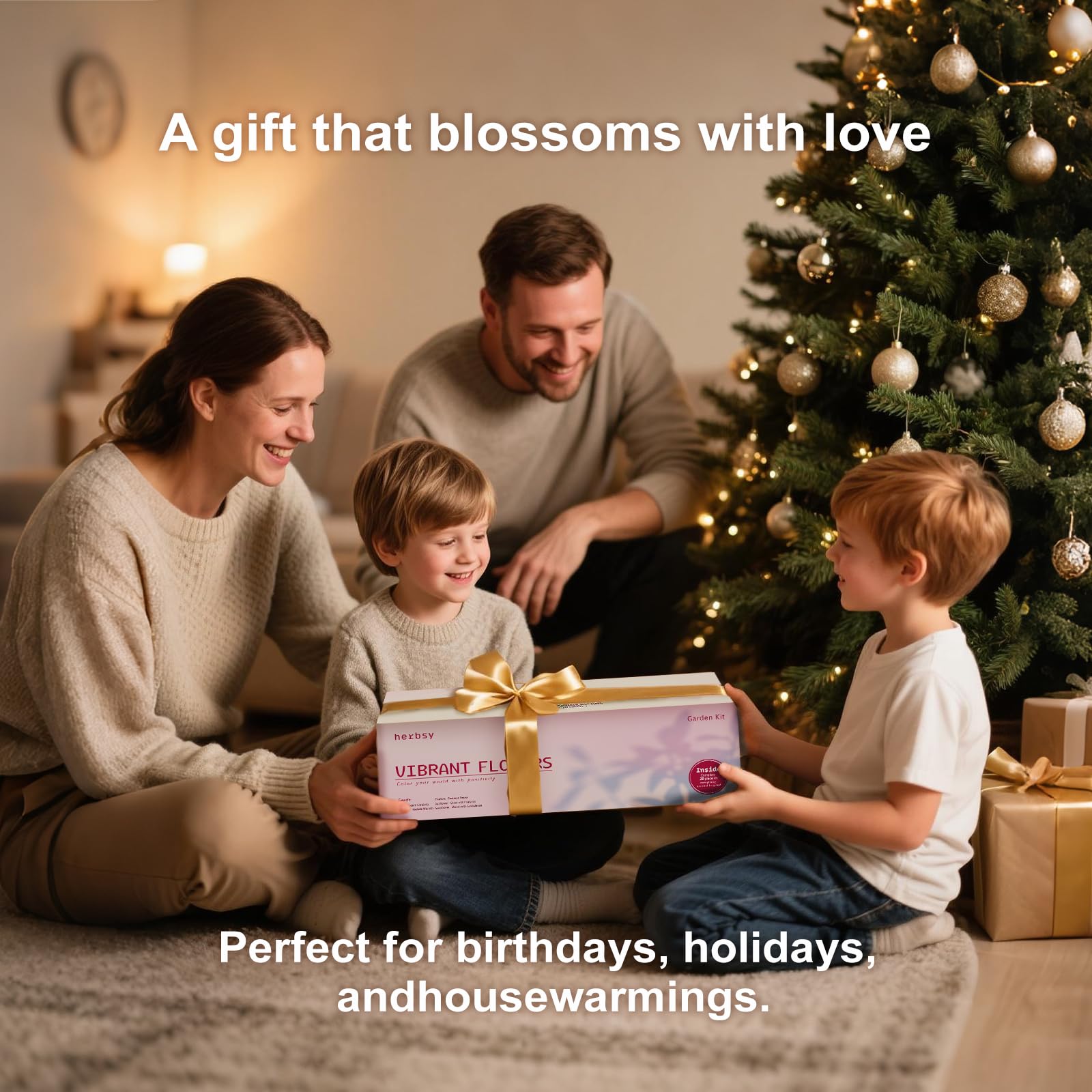 Herbsy elegant wood box packaging highlights a thoughtful gift.