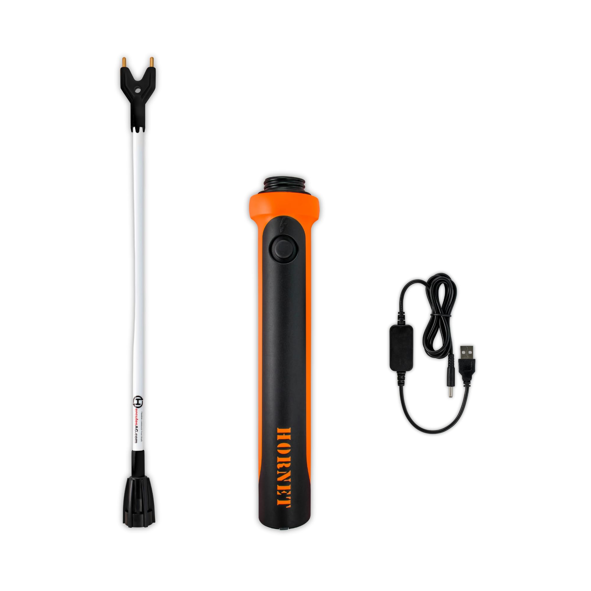 HerculesAG Hornet 2600 handle close-up highlighting rugged slip-resistant grip for daily livestock handling.