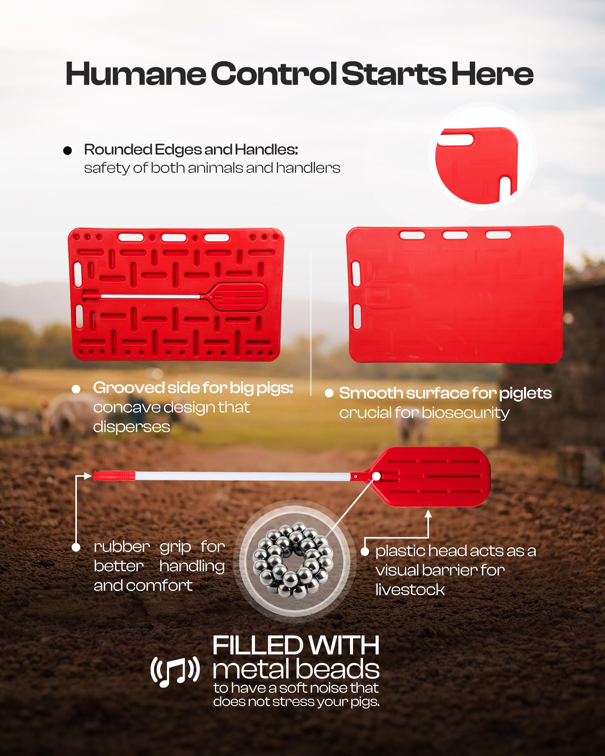 Herdmate dual-sided panel designed for safer handling and better control