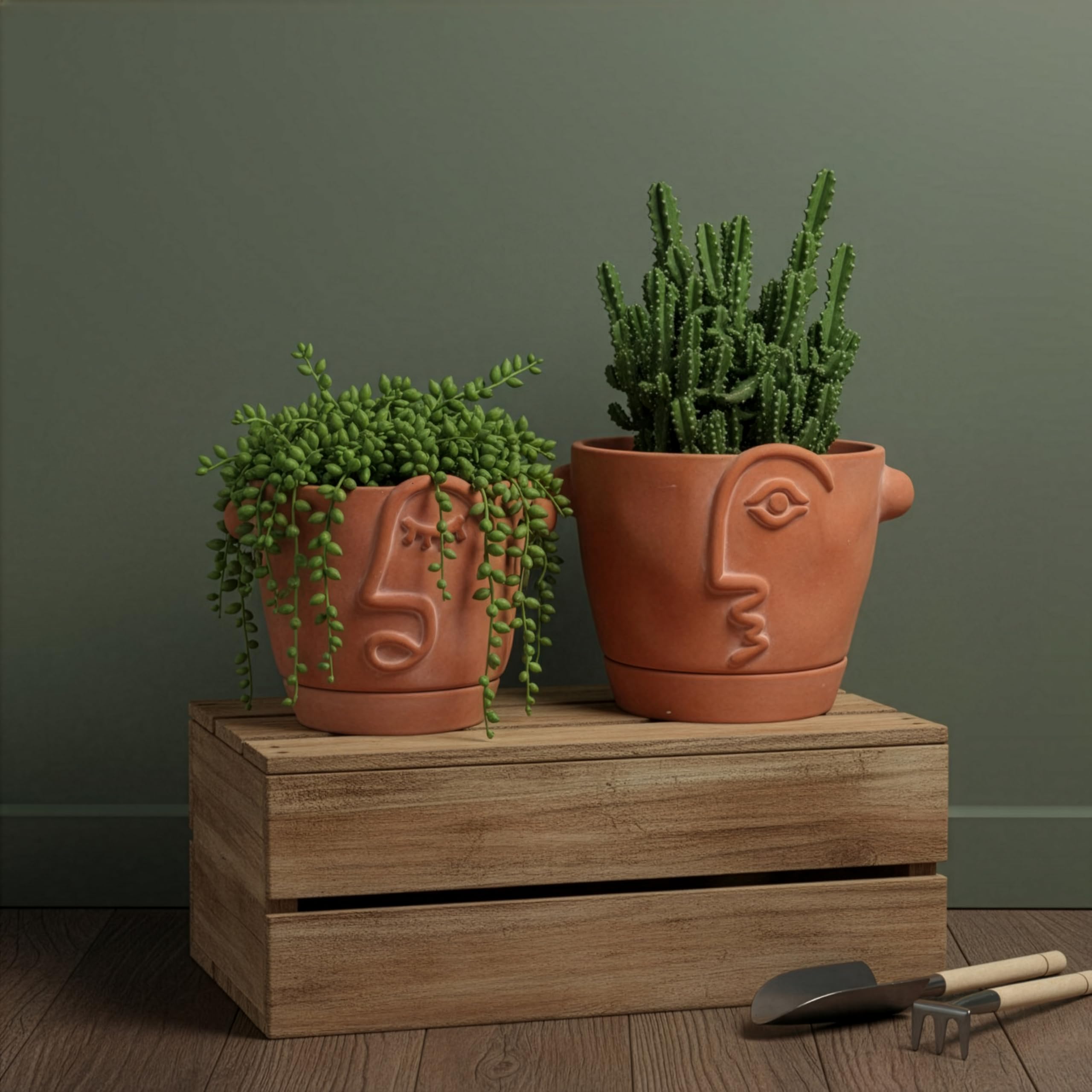 HERDUK terracotta planter suitable for indoors and sheltered outdoor spaces