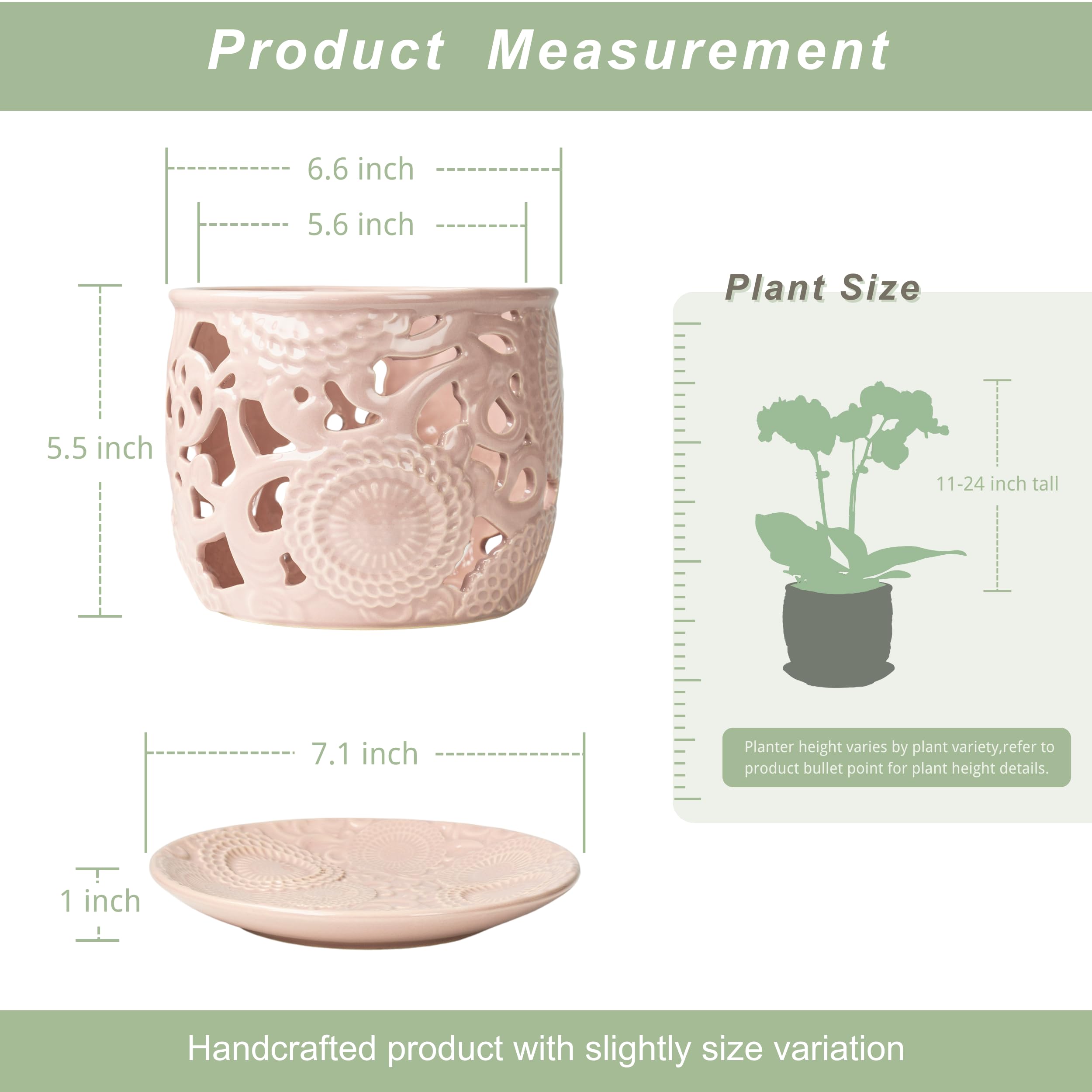 HERDUK sunflower motif ceramic pot adds decorative flair