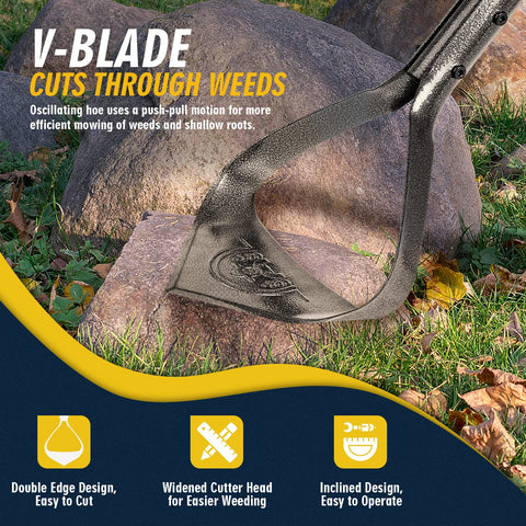 Hermsche carbon steel construction withstands heavy-duty tasks in varying weather.