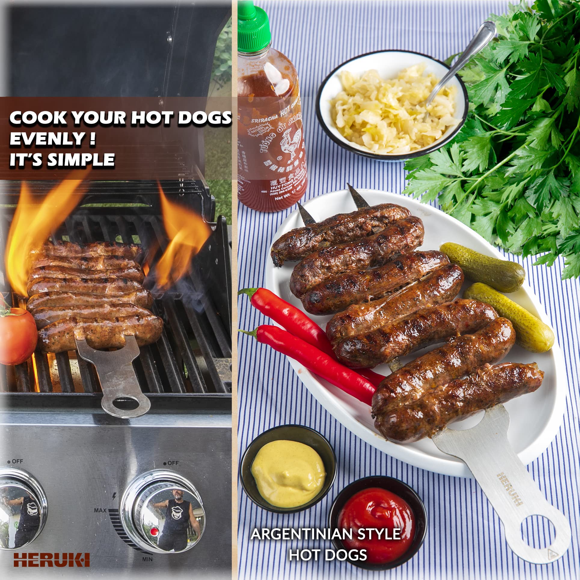 HERUKI shawarma skewers great for large portions and even grilling