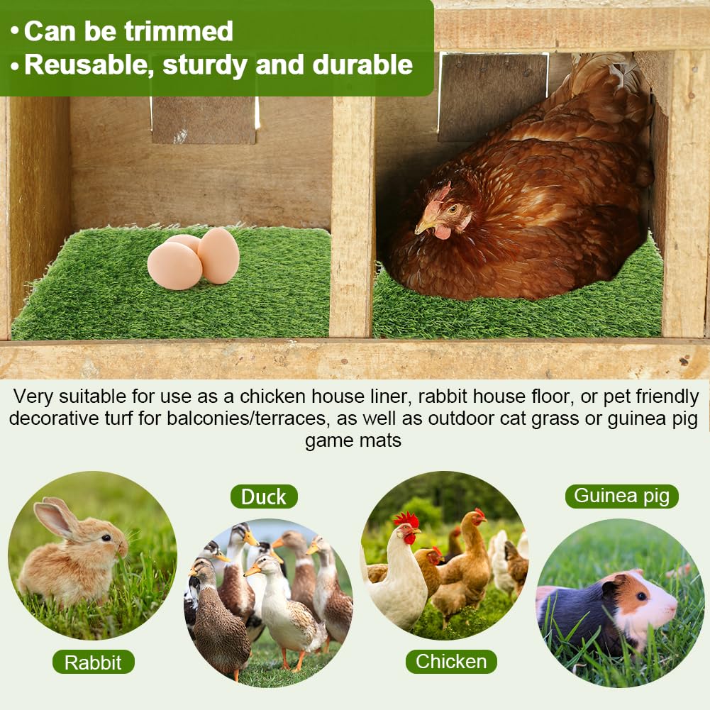 Drainage design on Herxsin pads helps keep nesting areas drier and cleaner.